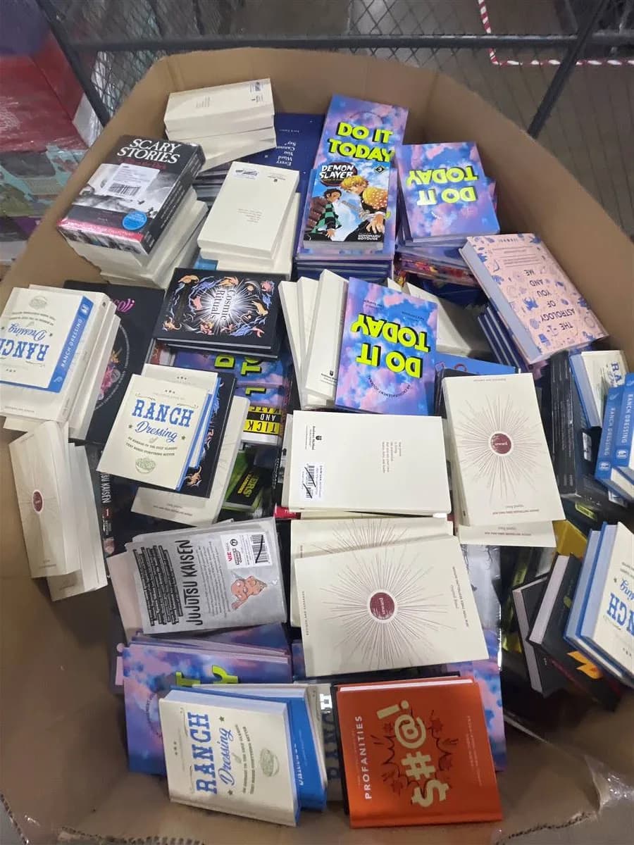 Assorted Books: 90% Off Original Retail (G51651) — General Merchandise liquidation pallet, 1,154 units