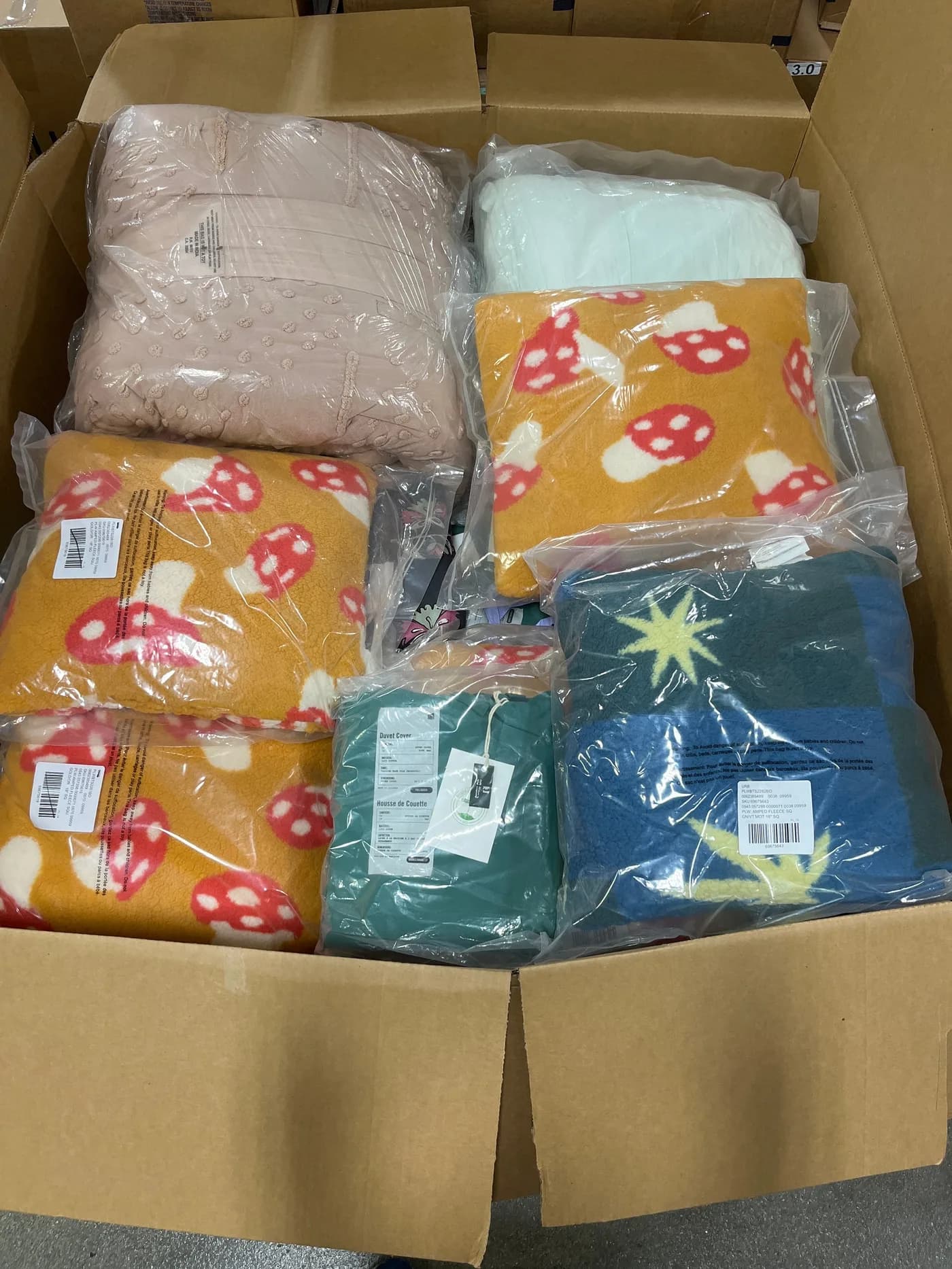 Assorted Bedding: 92% Off Original Retail (G59754) — Houseware liquidation pallet, 88 units