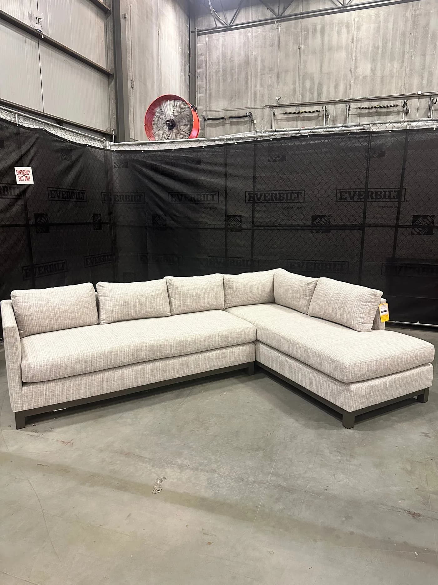 Mitchell Gold + Bob Williams Clifton Bench No Welt Sofa w/ Performance Strie Weave - 65% Off Retail Price — Furniture