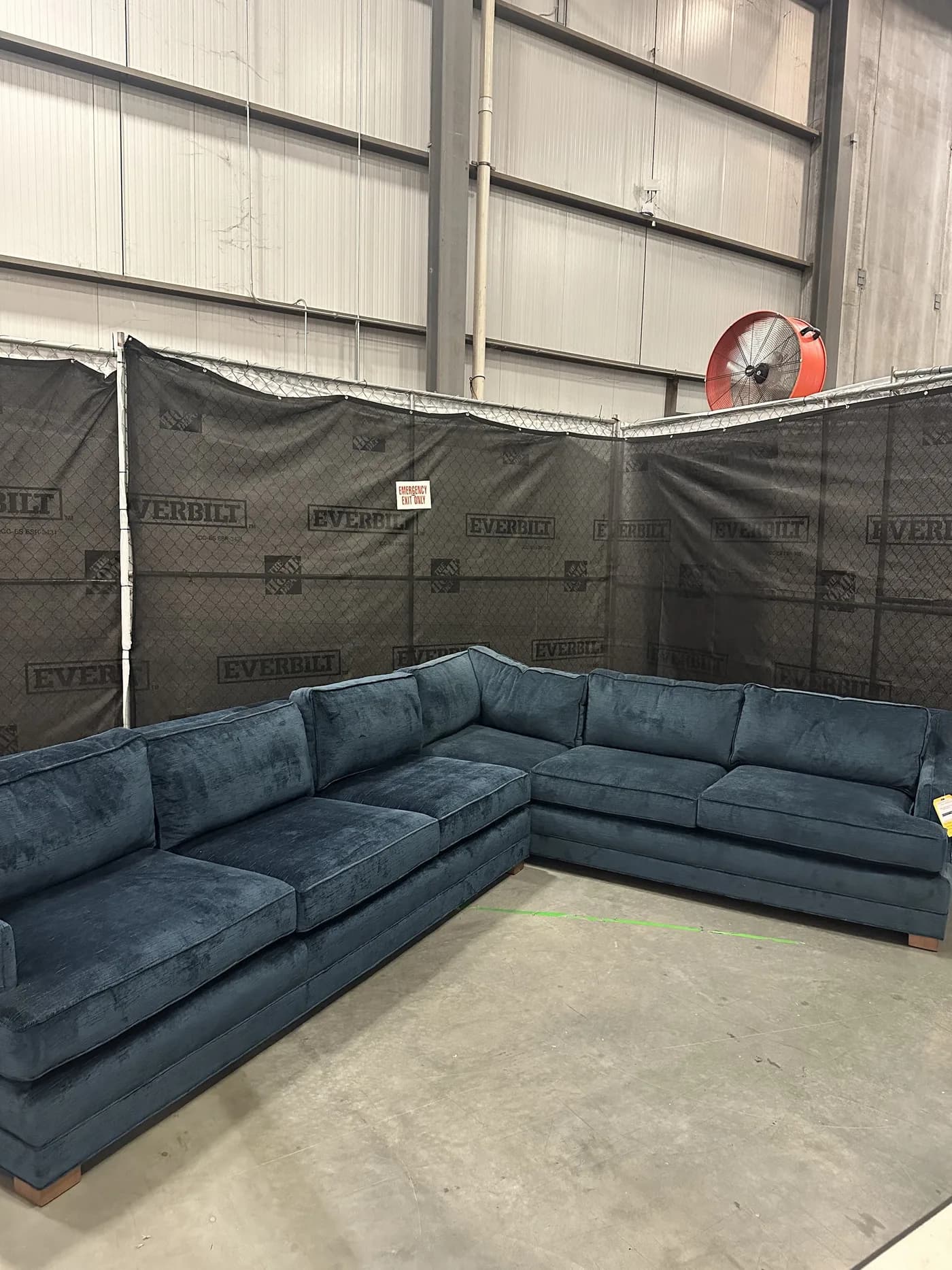 Mitchell Gold + Bob Williams Keaton Slope Sofa w/ Performance Vintage Velour - 65% Off Retail Price — Furniture