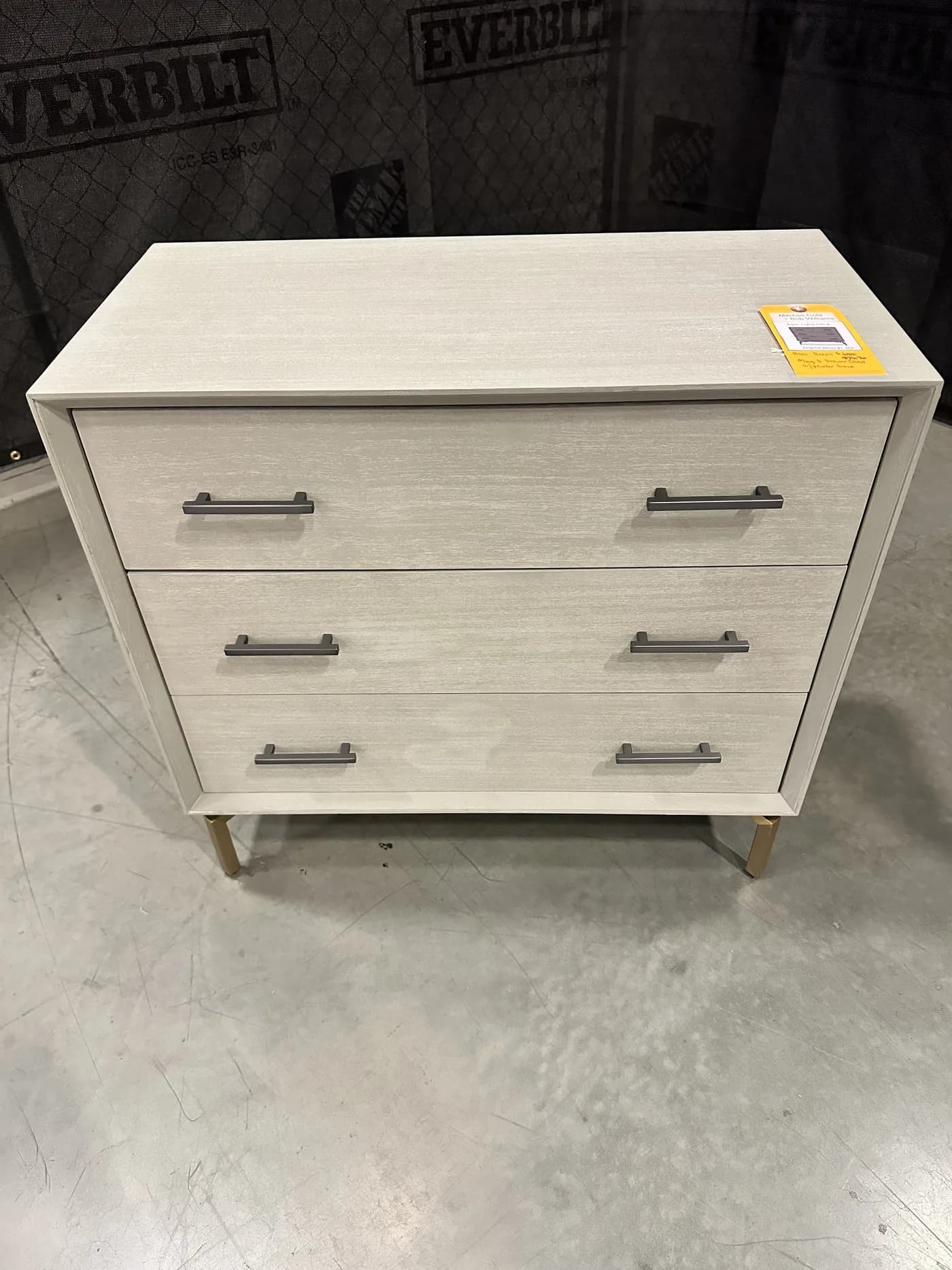 Mitchell Gold + Bob Williams Ming 3 Drawer Chest w/ Pewter Base - 65% Off Retail Price — General Merchandise
