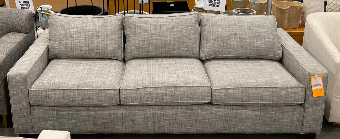 Mitchell Gold + Bob William Carson 92 Sofa with Performance Weave — Furniture