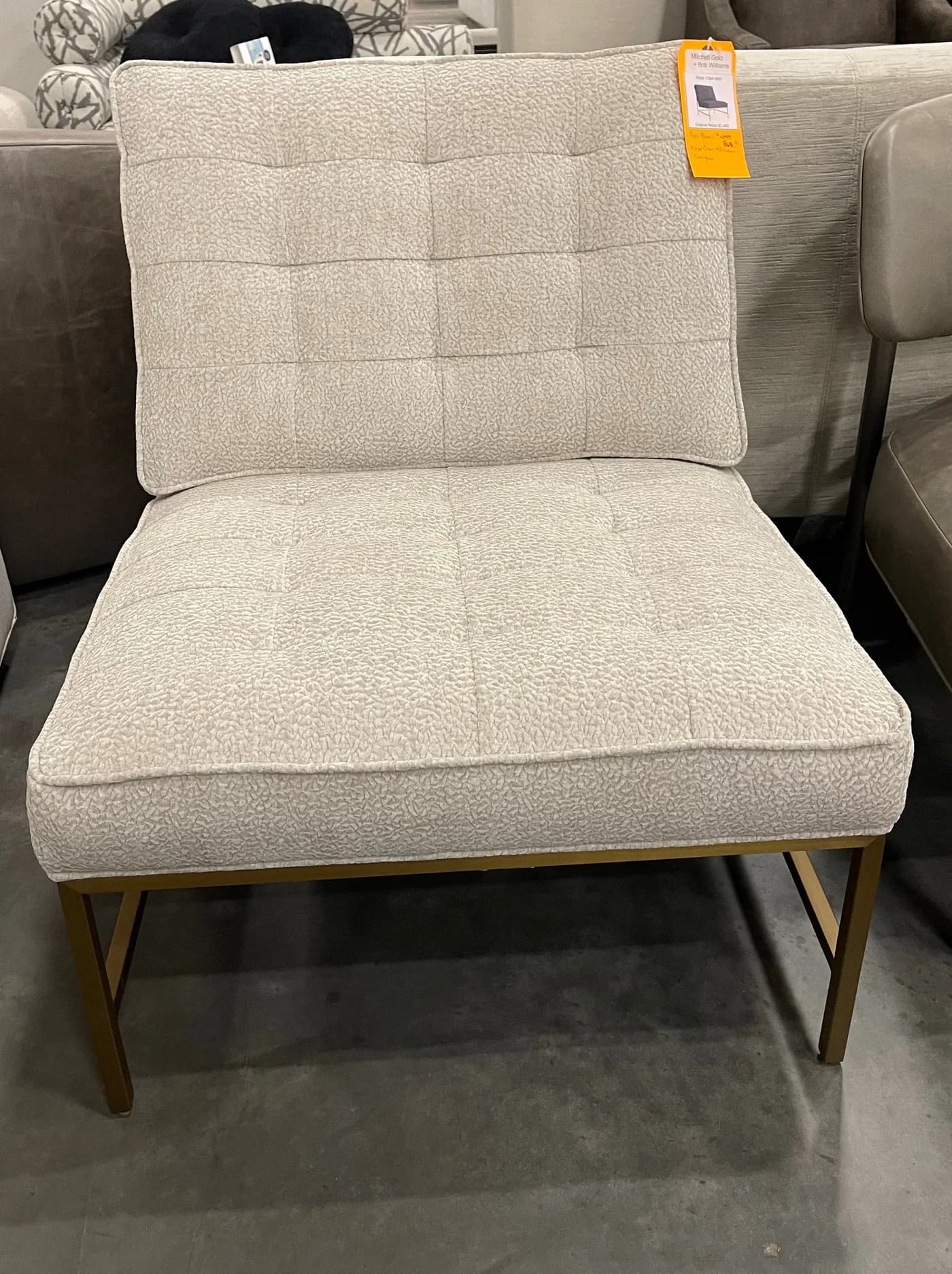Mitchell Gold + Bob Williams Major Chair with Brixton Dove Gray — Furniture