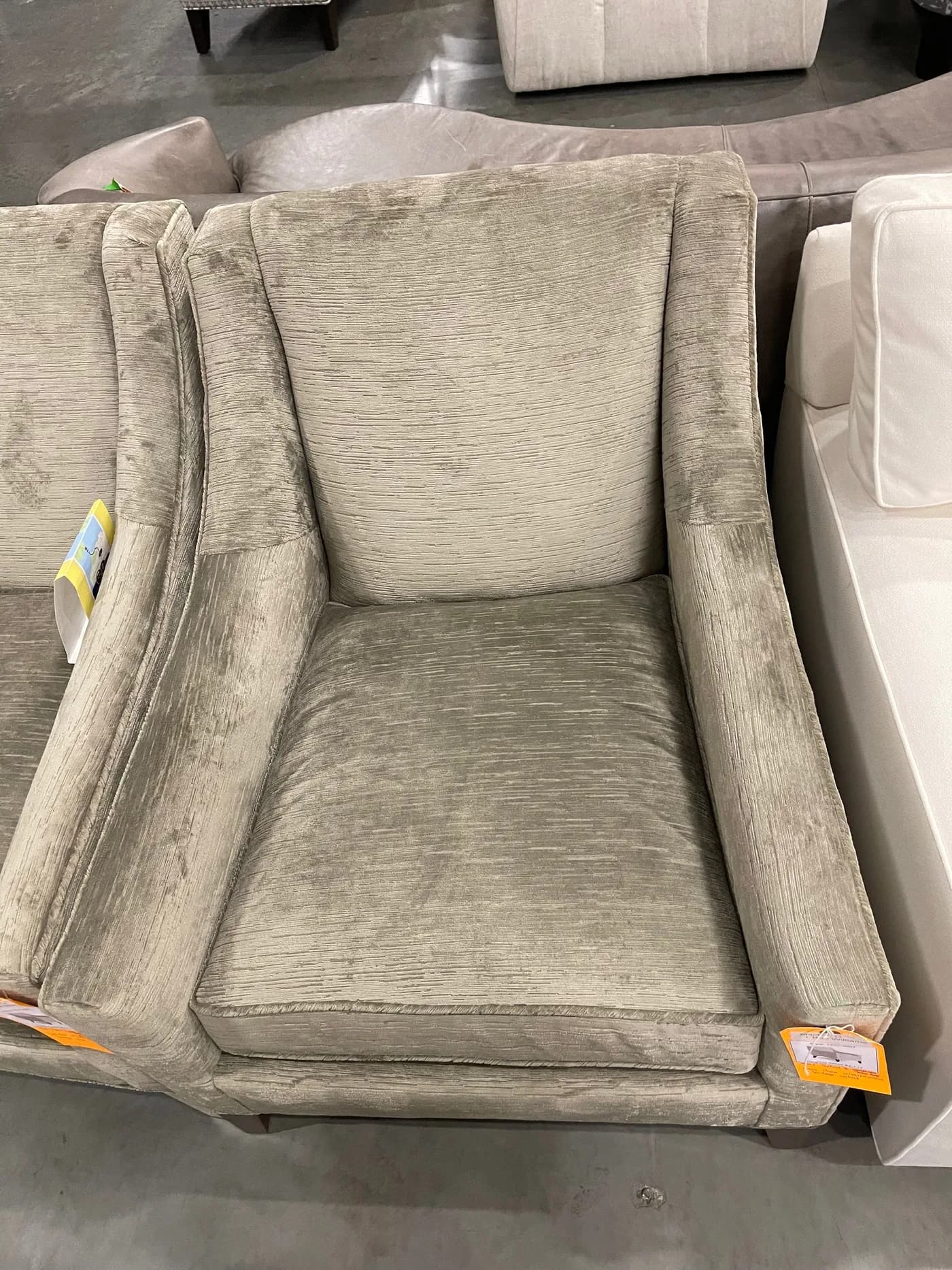 Mitchell Gold + Bob Williams Cara Chair with Performance Vintage Velvet — Furniture