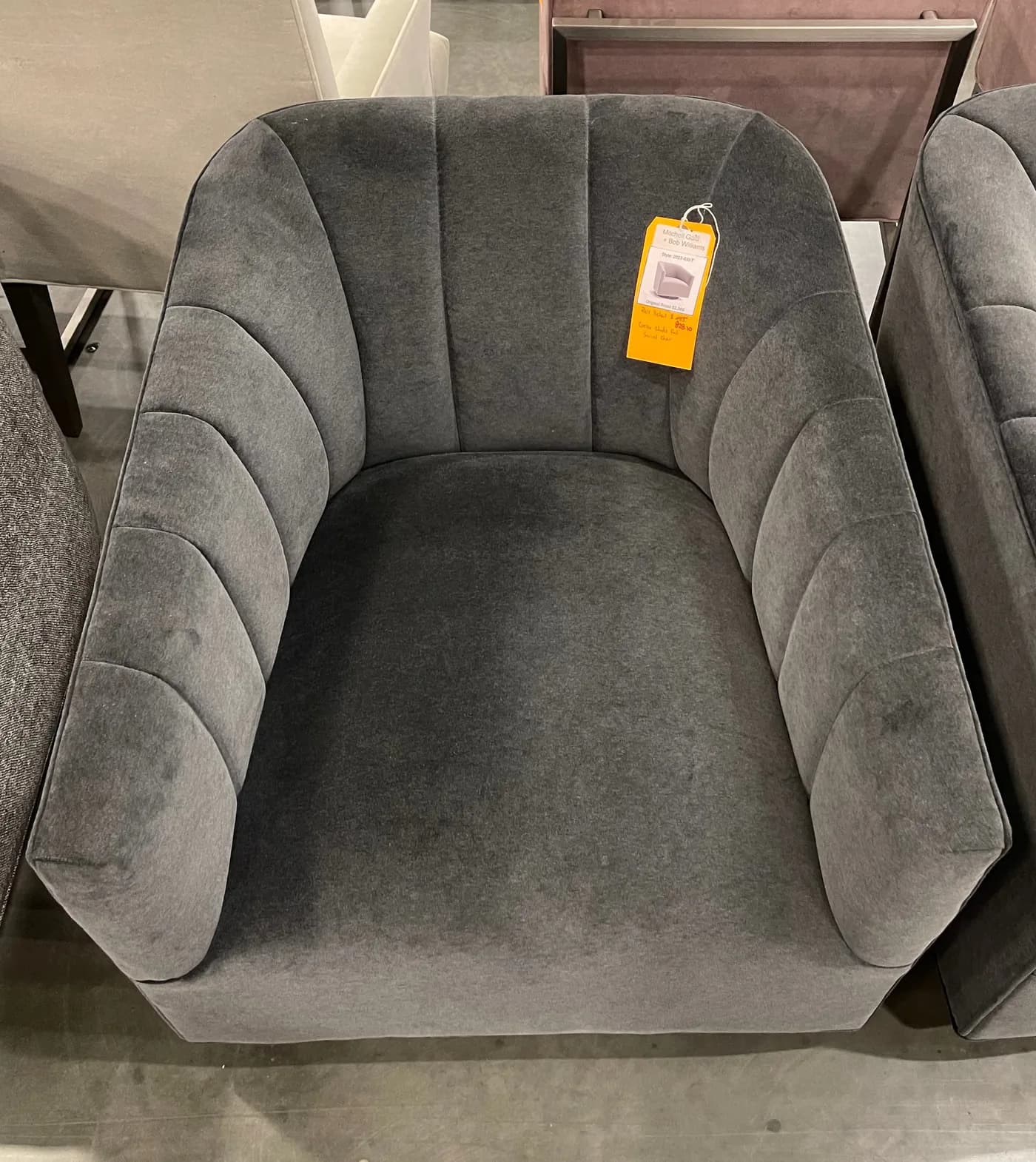 Mitchell Gold + Bob Williams Cooper Studio Full Swivel Chair — Furniture