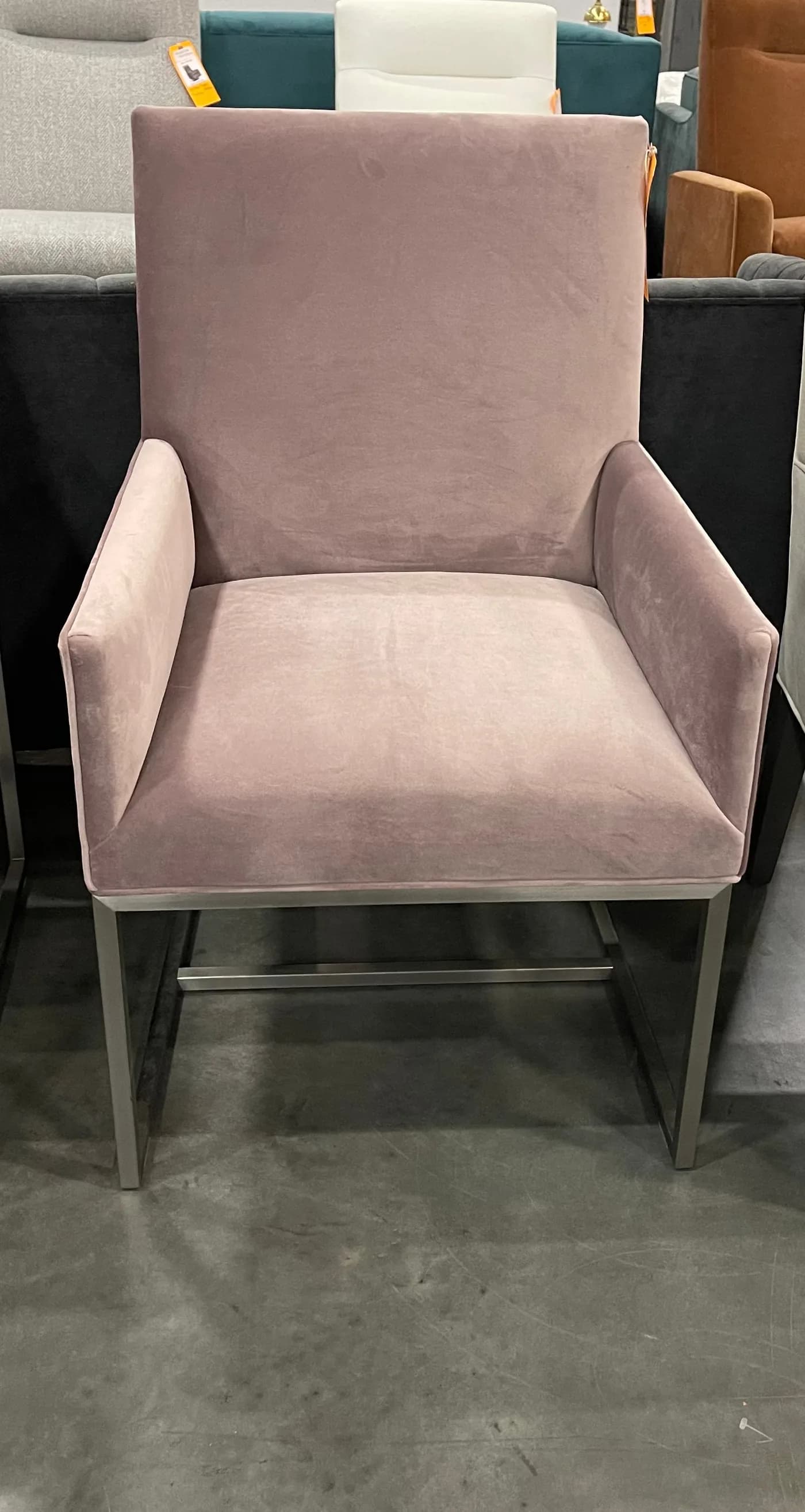Mitchell Gold + Bob Williams Gage Dining Armchair with Velvet — Furniture