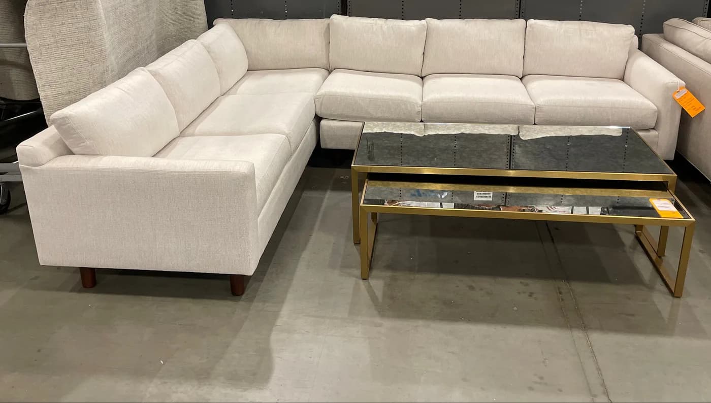 Mitchell Gold + Bob Williams Hunter Studio Sofa with Performance Rib Weave (2pc) — Furniture