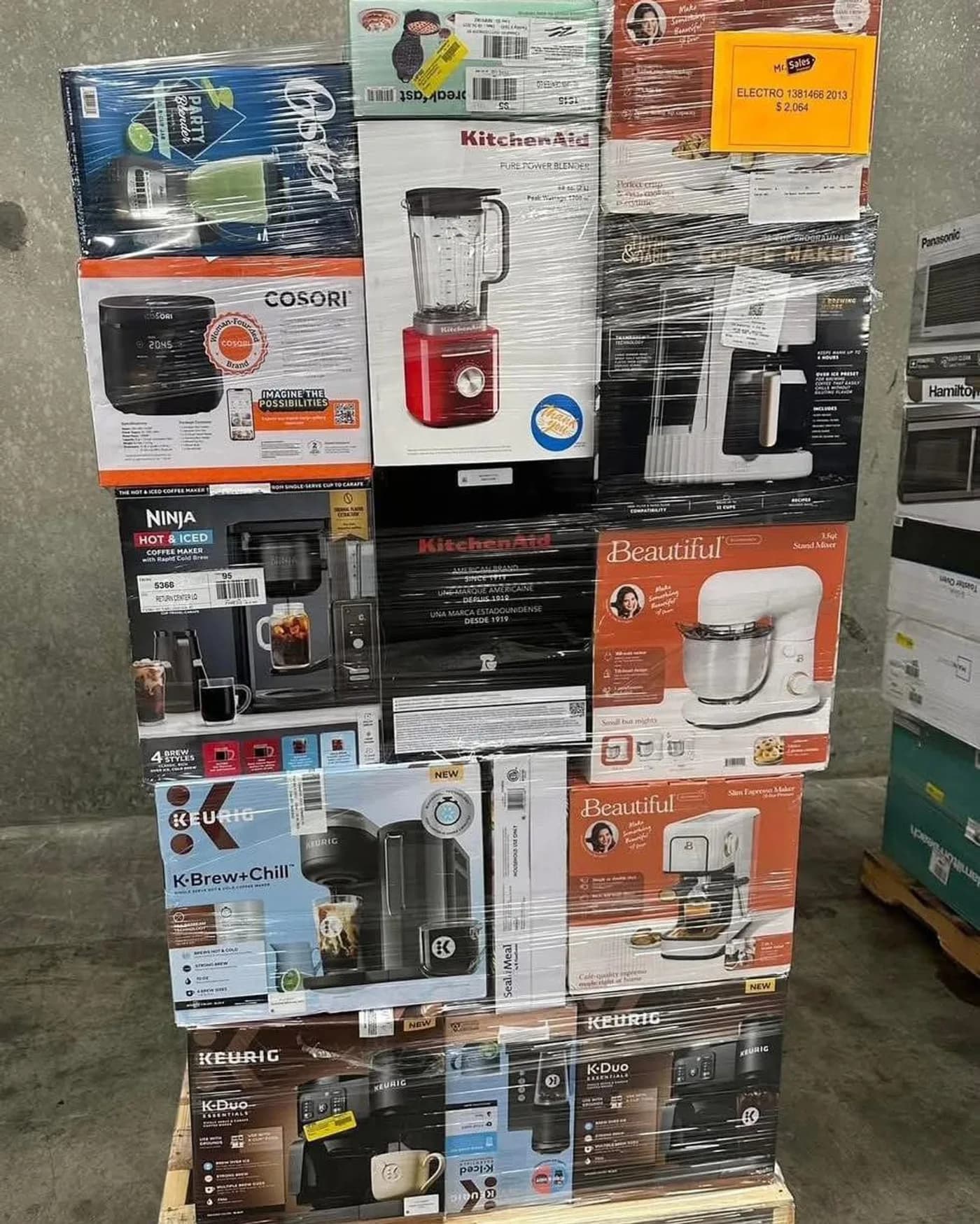 Kitchen Appliance Pallet, 120 Units (Medium Lot) — full lot photo
