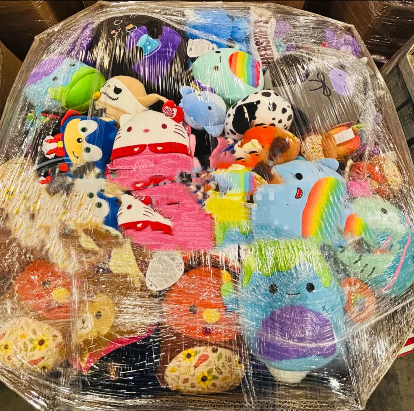 Assorted Squishmallows Plush Pallet, 210 Pcs — full lot photo