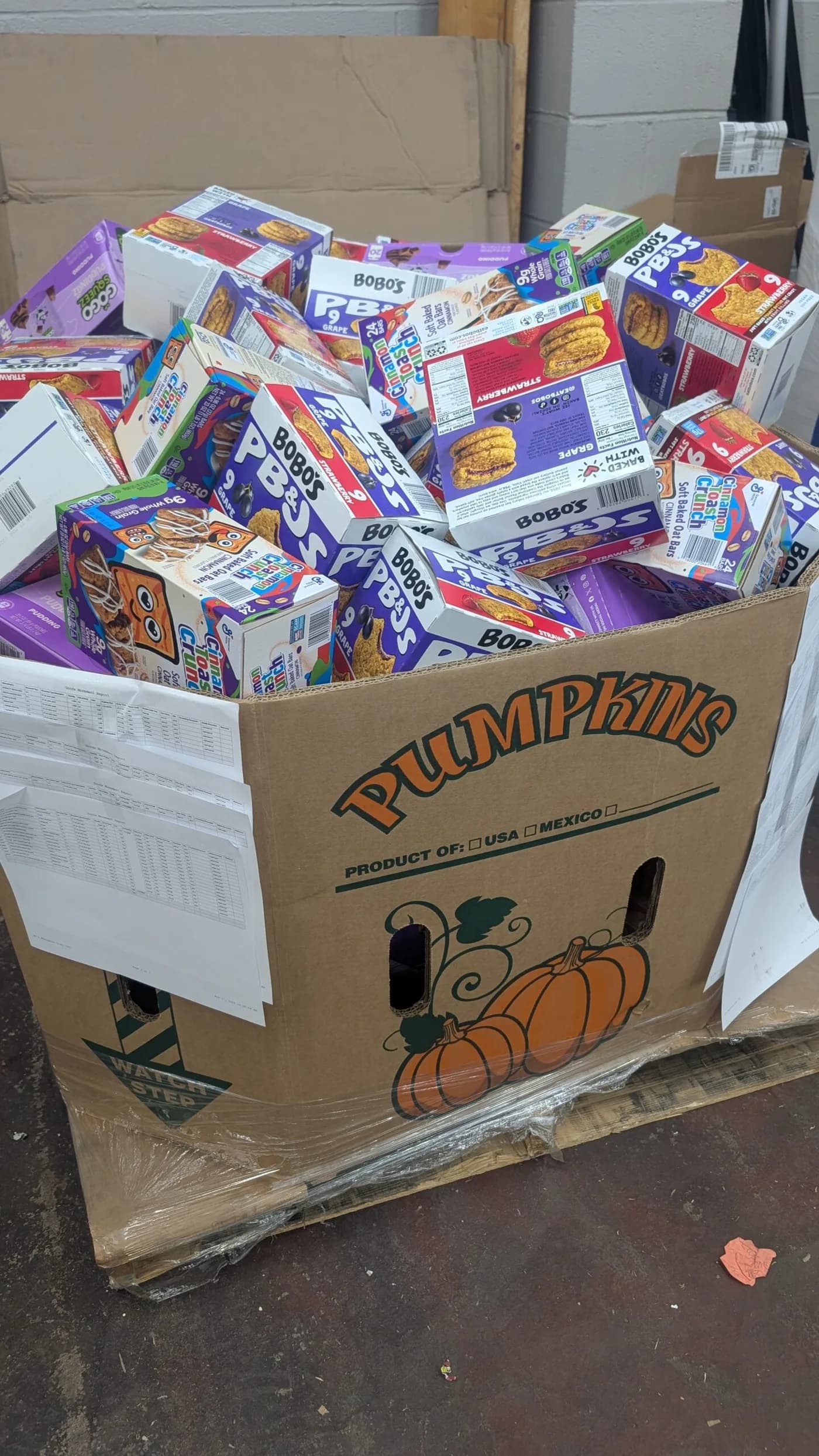 BJ's Limited-SKU Food Pallet — full lot photo