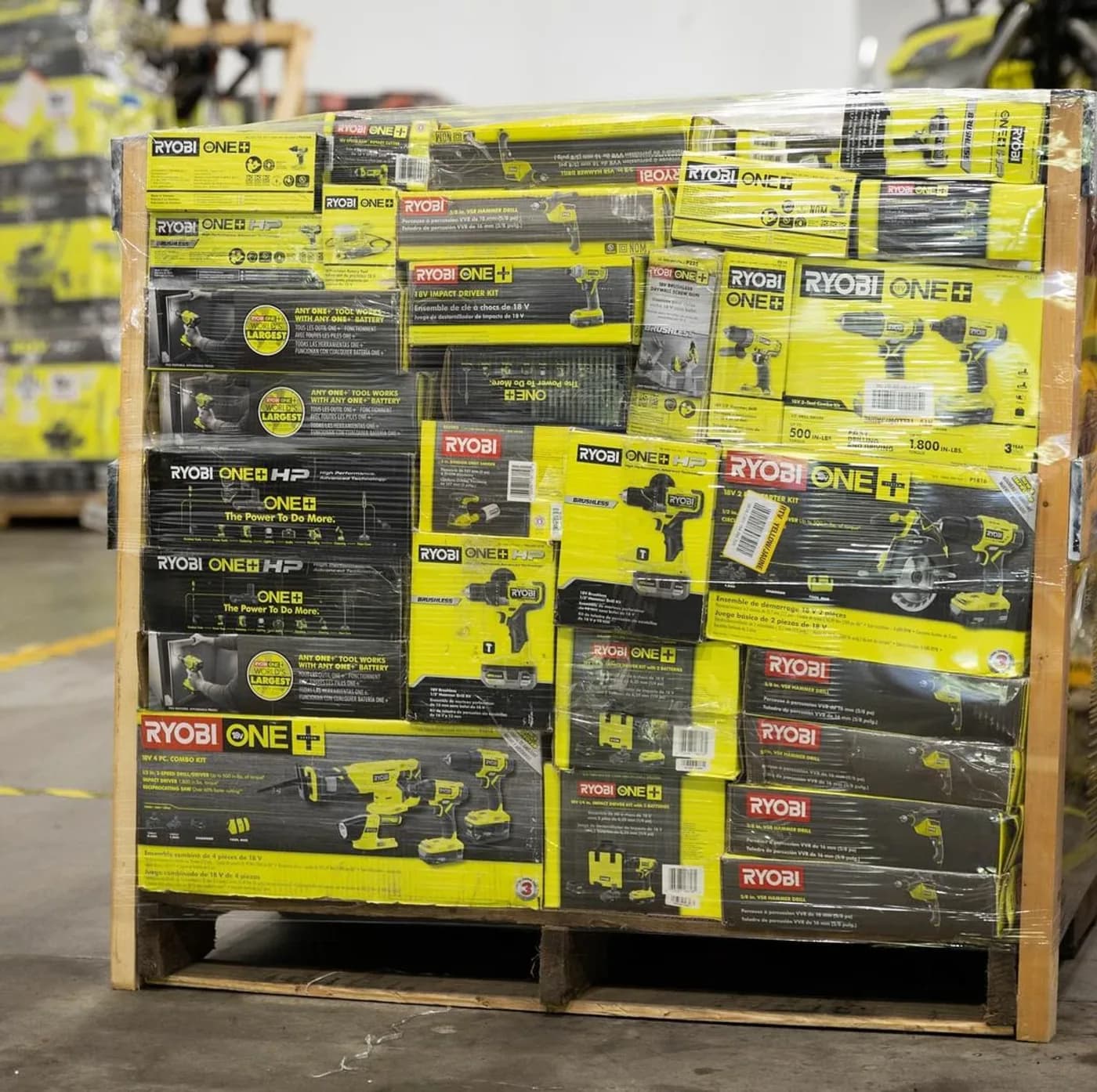 Home Depot Tool Pallet, 40 to 45 Units — full lot photo