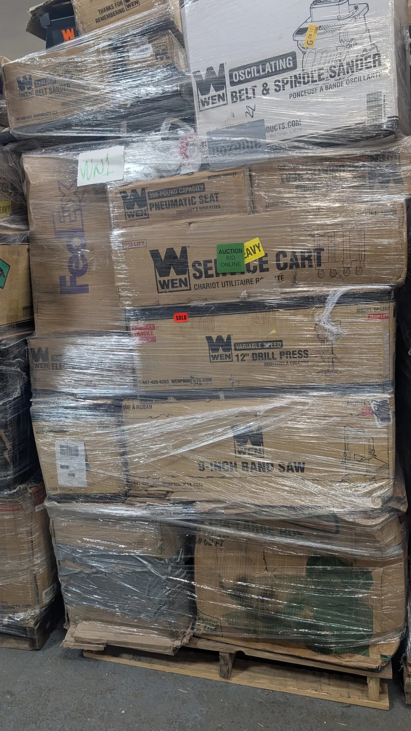 Wen Haircare Wholesale Lot — full lot photo