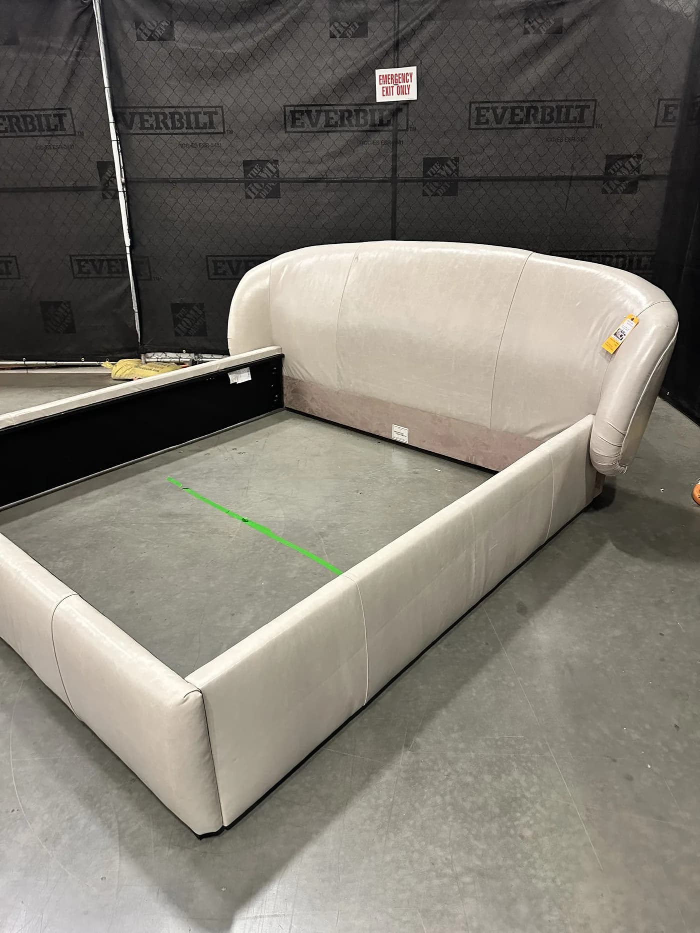Mitchell Gold + Bob Williams Adler Leather King Headboard w/ Mont Blanc - 65% Off Retail Price — additional view 2