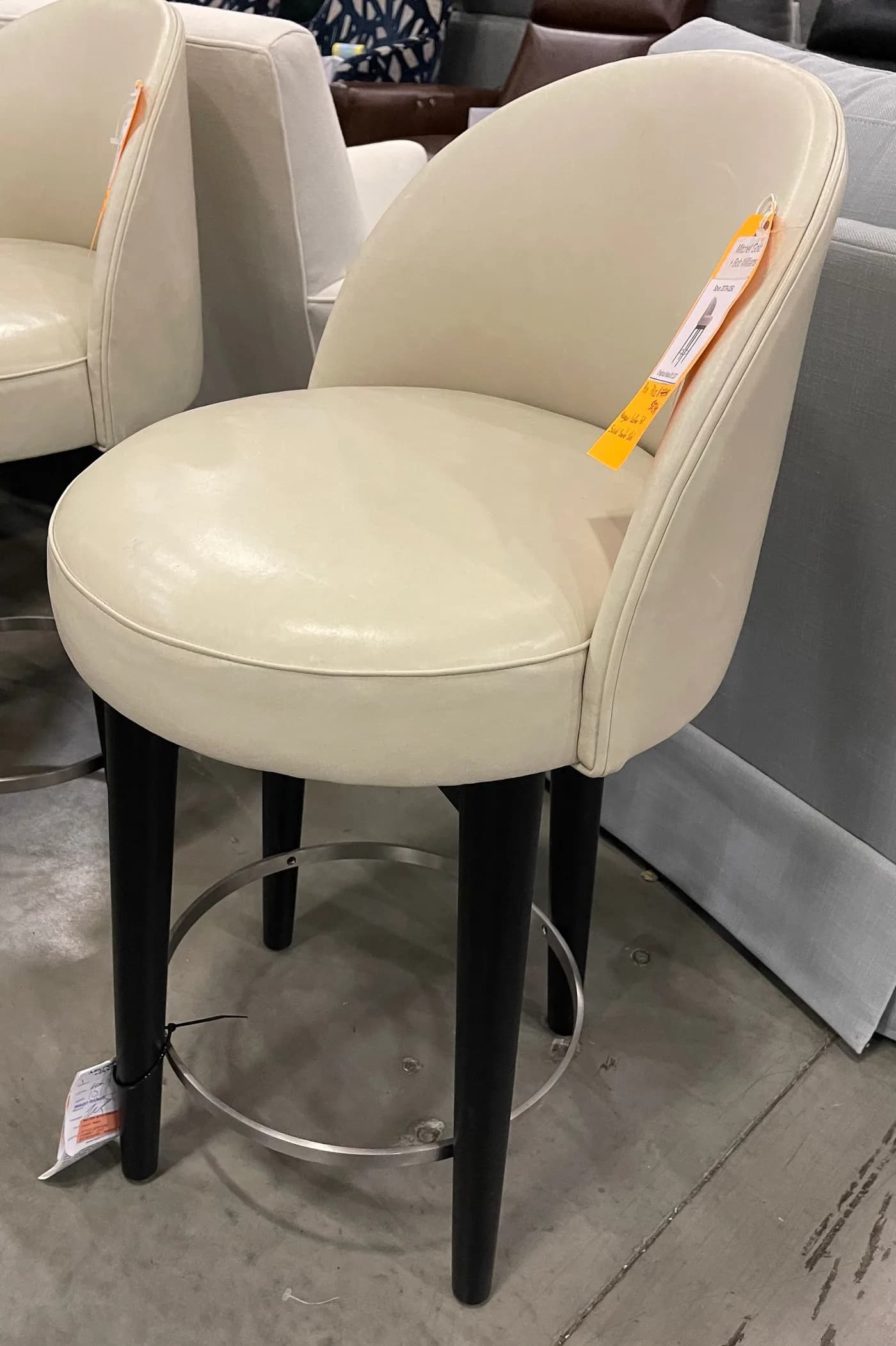 Mitchell Gold + Bob Williams Margaux Leather Full Swivel Counter Stool — additional view 2