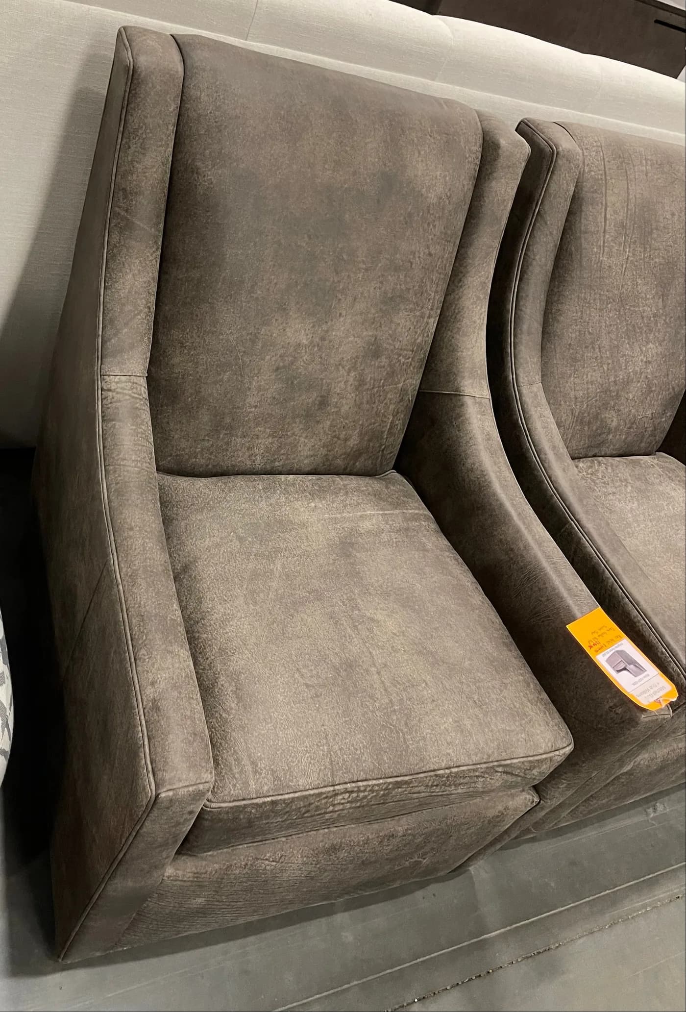 Mitchell Gold + Bob Williams Cara Leather Tall Full Swivel Chair — additional view 2
